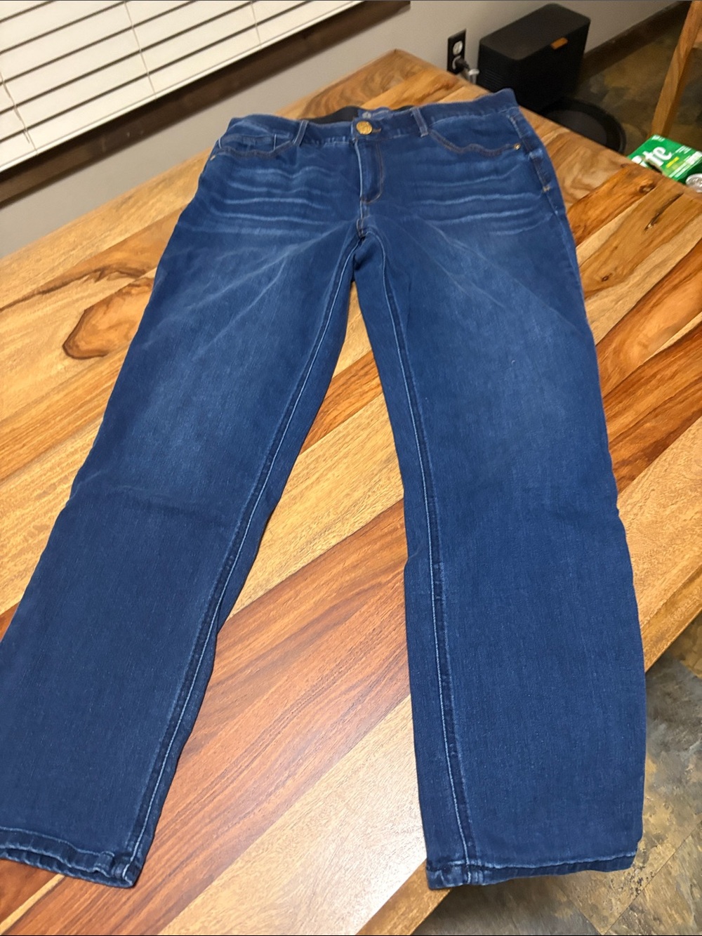 Democracy Women's Straight Leg Dark Blue Jeans
